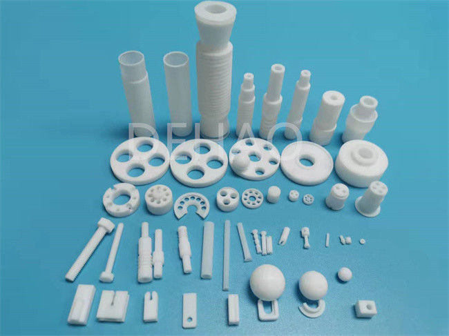 Custom PTFE Parts Spacers Thrust Washer Ball Valve Seats Flanged Bushing